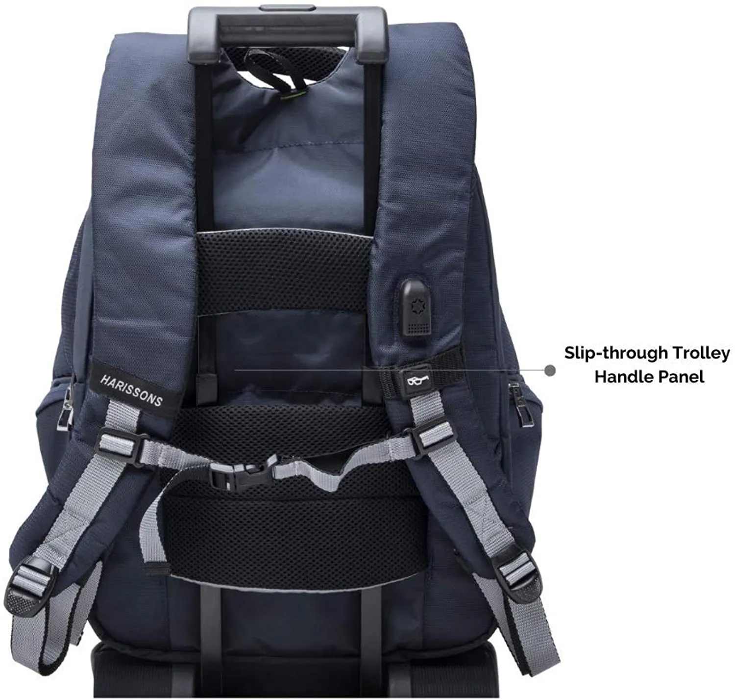 Harissons Sirius 45 Ltrs Executive Laptop Backpack (Up to 15.6 Inch) with USB Charging Connector & Built-in Waterproof Raincover