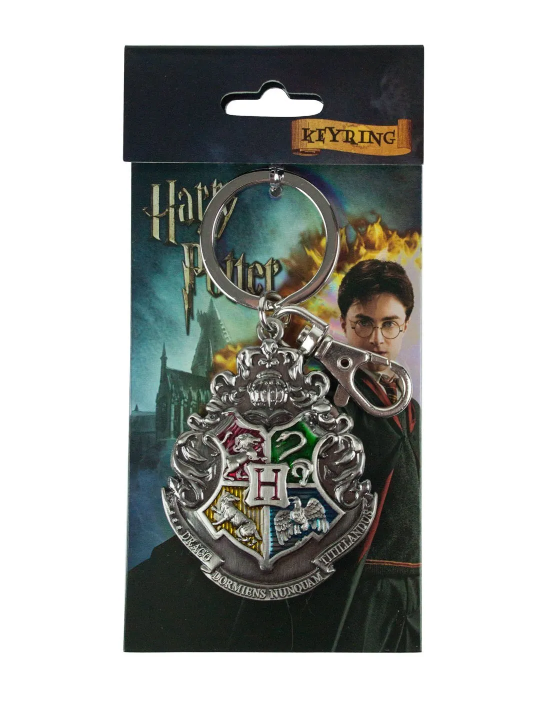 Harry Potter Hogwarts Crest Pewter Keyring