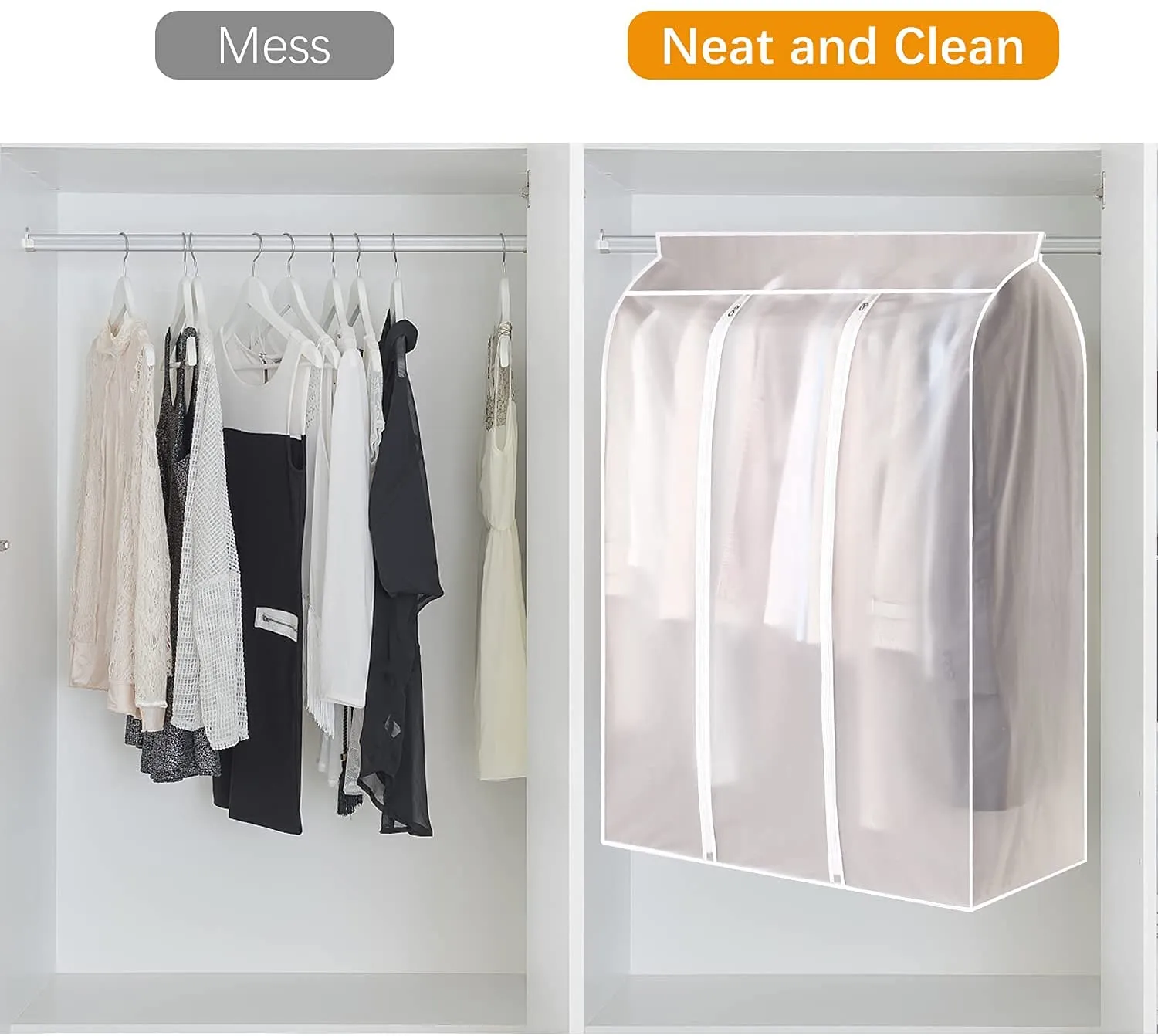 Home Organizer Dust Cover Clothes Storage Wardrobe Bag