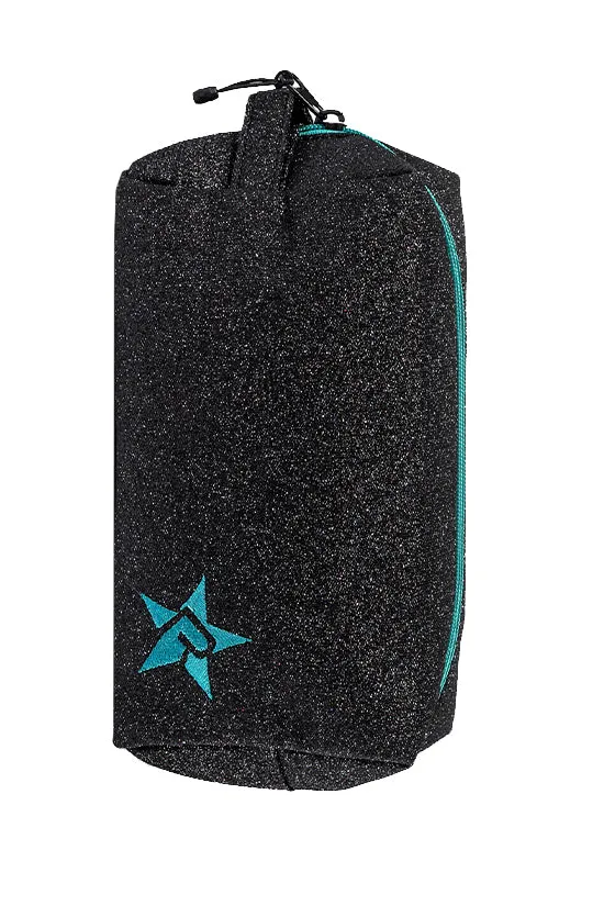 Imagine Rebel Makeup Bag with Teal Zipper