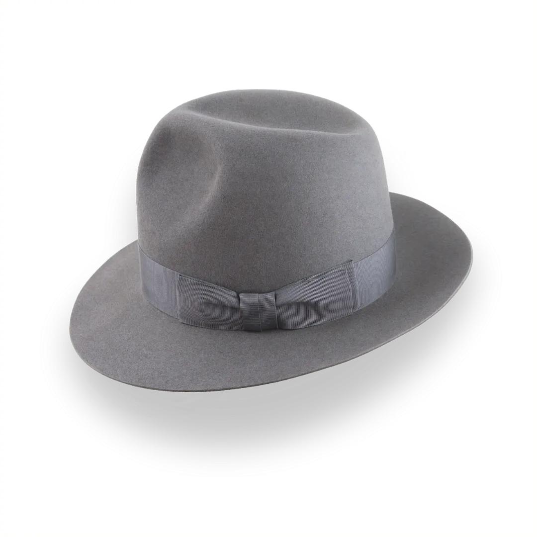 Indiana Jones Grey Fedora in Premium Beaver Fur Felt | The Pulsar