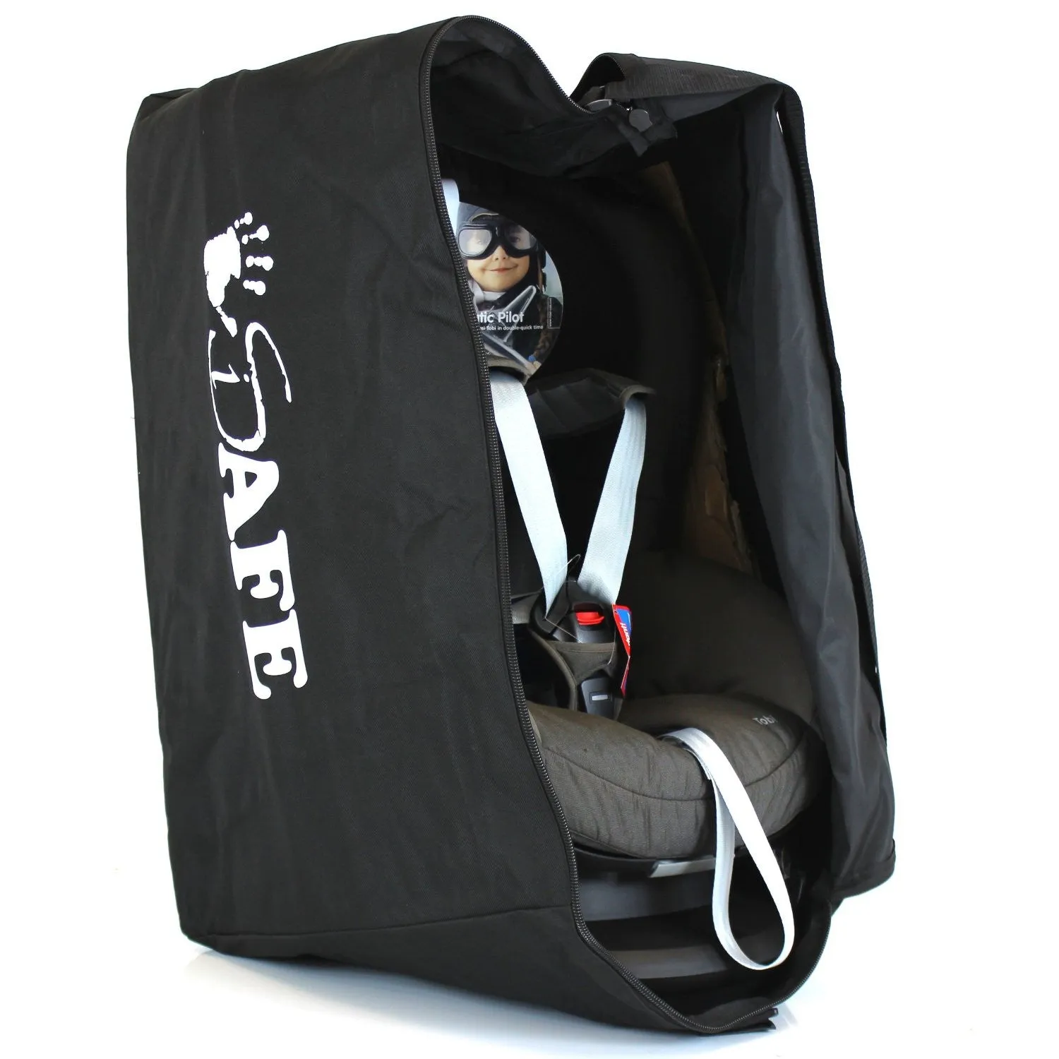 iSafe Carseat Travel / Storage Bag For BeSafe Izi Comfort X3 Isofix Car Seat (Black Alcantara)