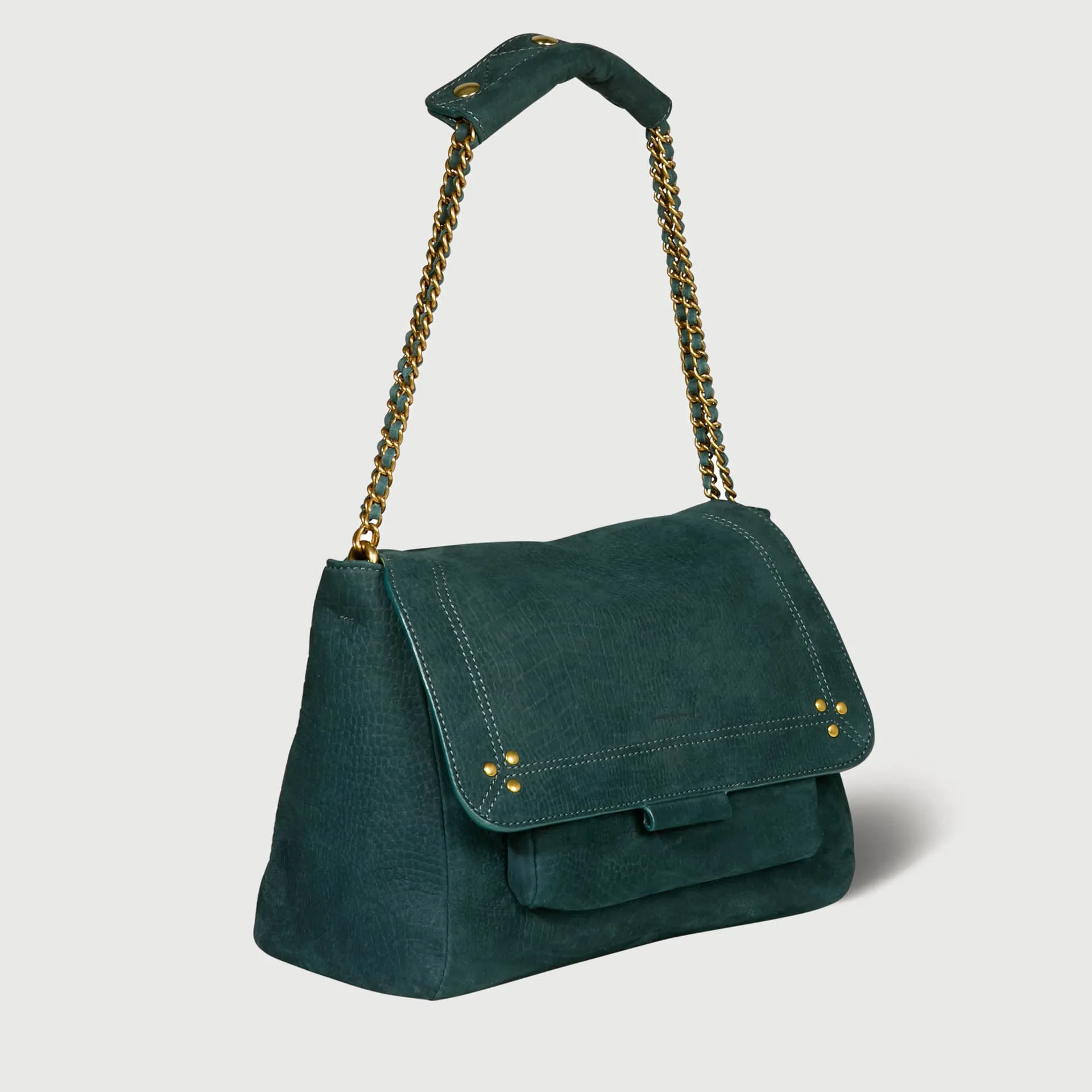 JEROME DREYFUSS SHOULDER BAG LULU L TA GREEN