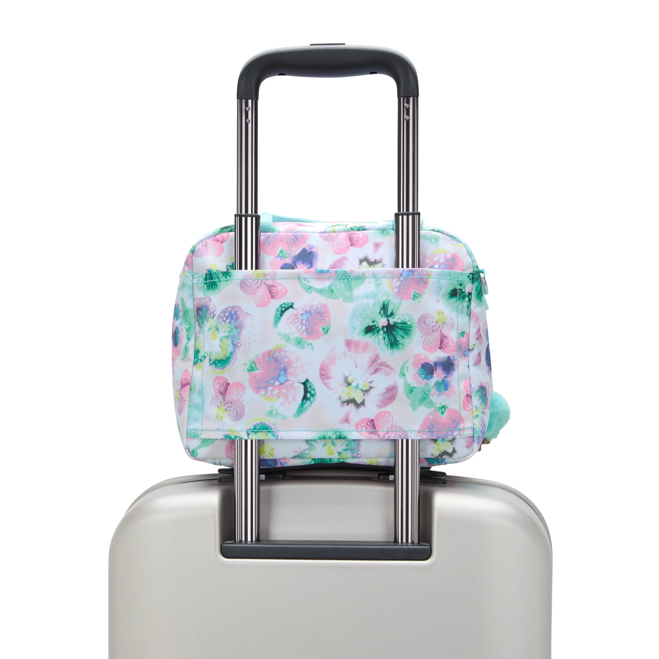 Kipling Miyo Aqua Blossom Large Lunch Bag with Trolley Sleeve C2I2989-7EC