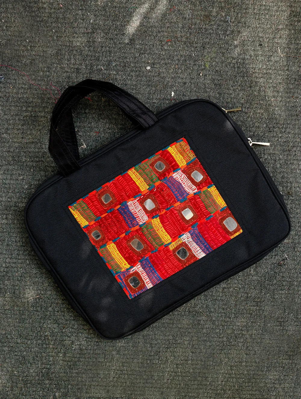 Lambani Mirror Work Laptop Bag