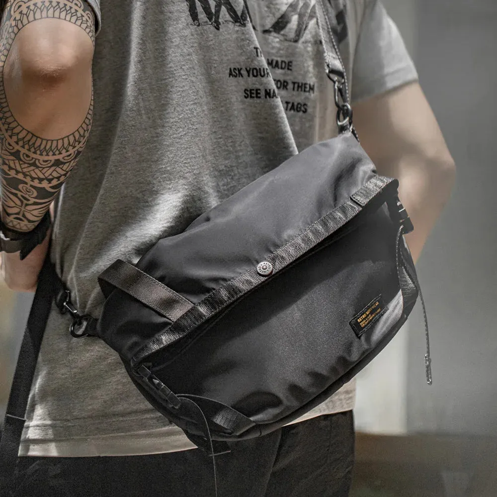 Large Capacity Crossbody Bags Men's Multifunctional Hiking Cycling Travel Adjustable Strap Shoulder Messenger Bag