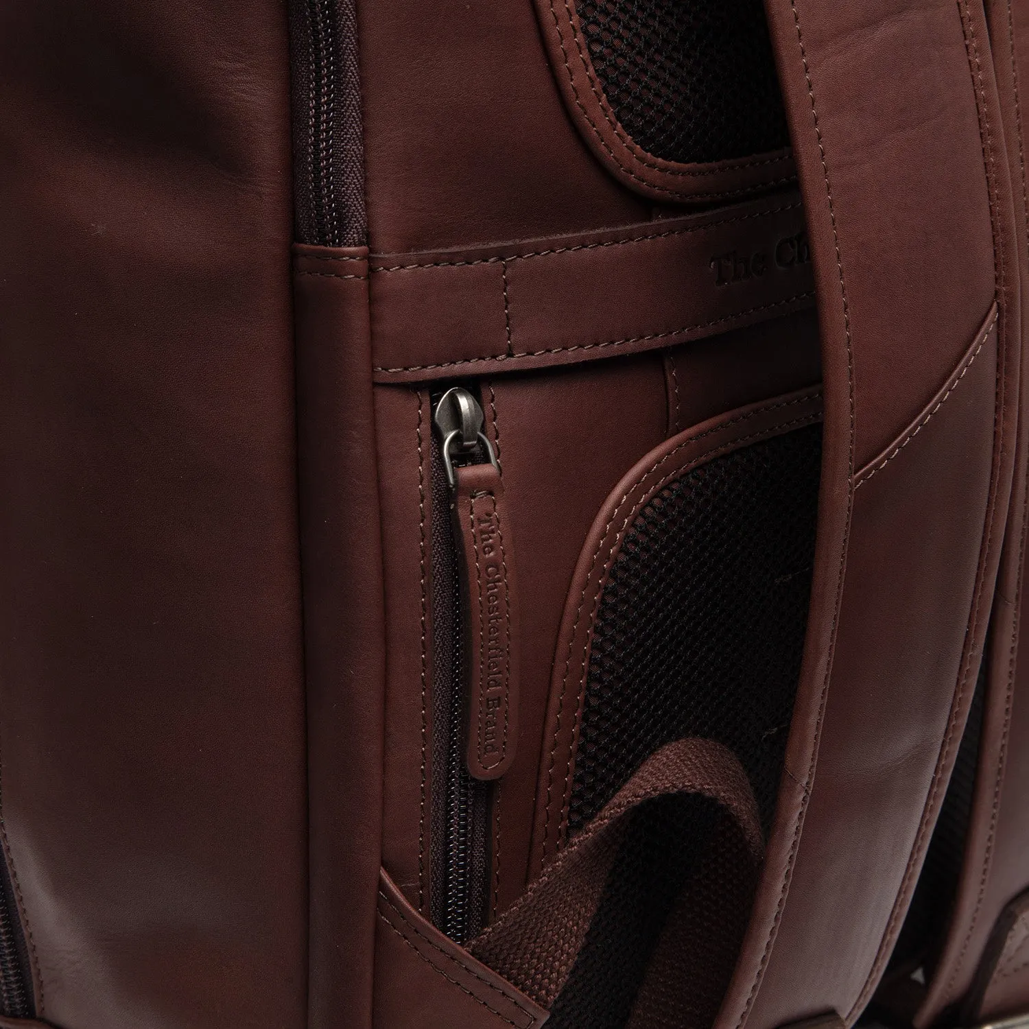 Leather Backpack Brown Detroit