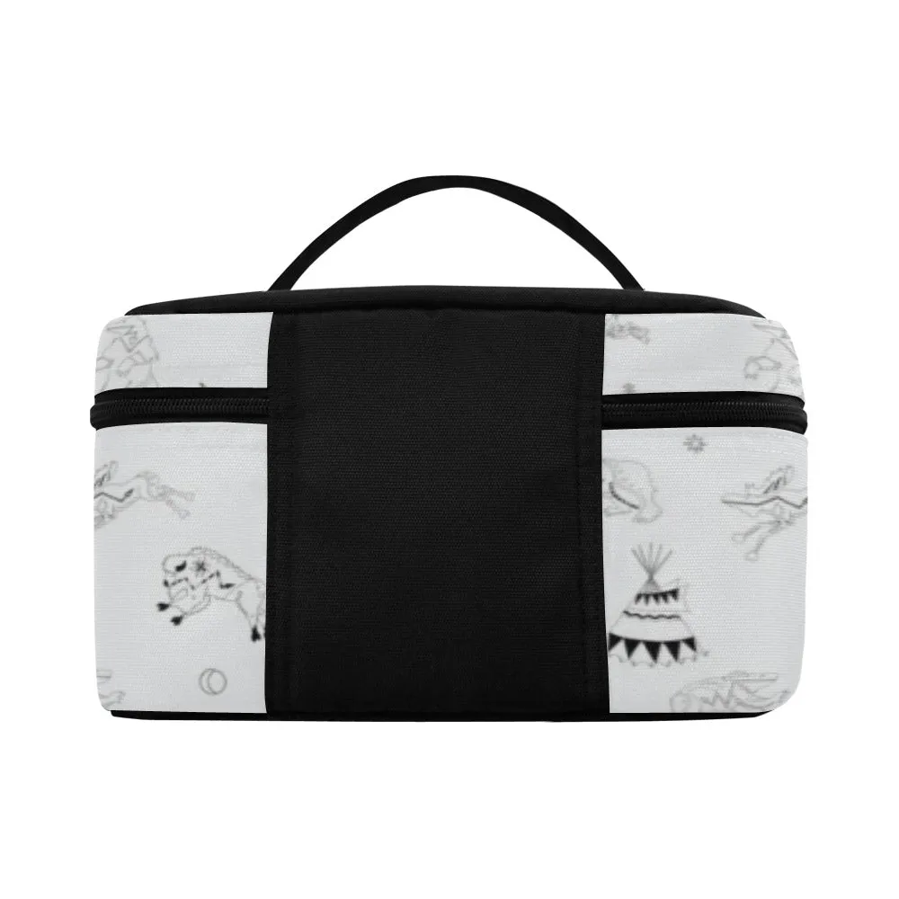 Ledger Dabbles White Cosmetic Bag/Large