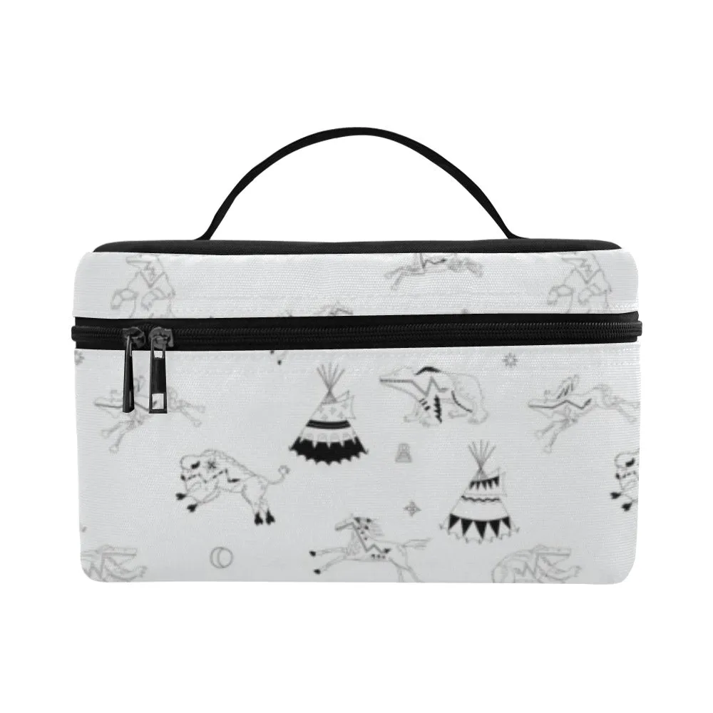 Ledger Dabbles White Cosmetic Bag/Large