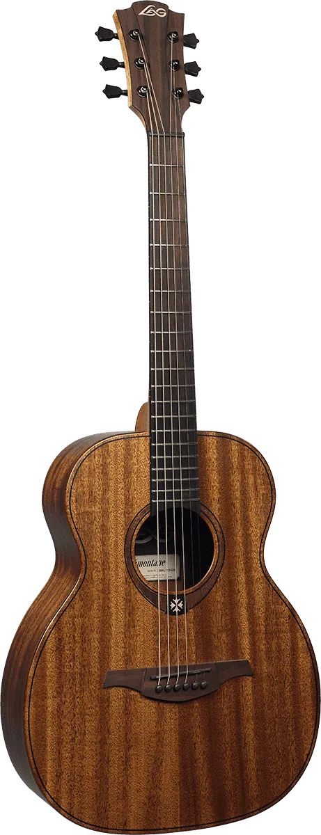 Lâg Travel-KA Tramontane Acoustic Travel Guitar with Gig Bag, Khaya (African Mahogany)