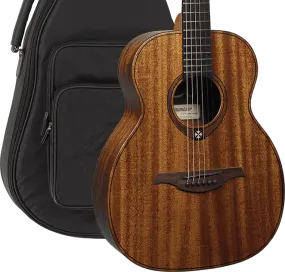 Lâg Travel-KA Tramontane Acoustic Travel Guitar with Gig Bag, Khaya (African Mahogany)