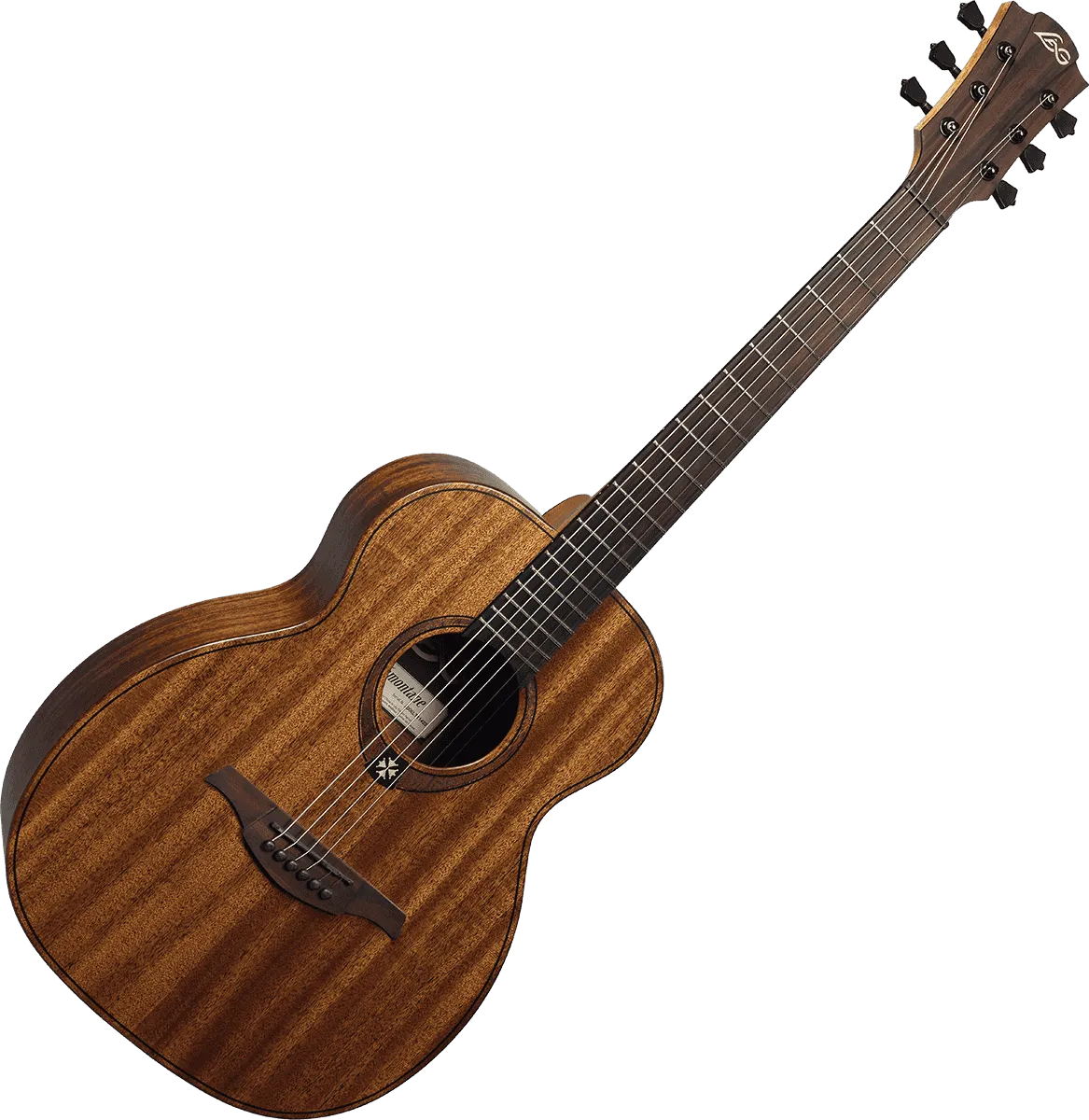 Lâg Travel-KA Tramontane Acoustic Travel Guitar with Gig Bag, Khaya (African Mahogany)