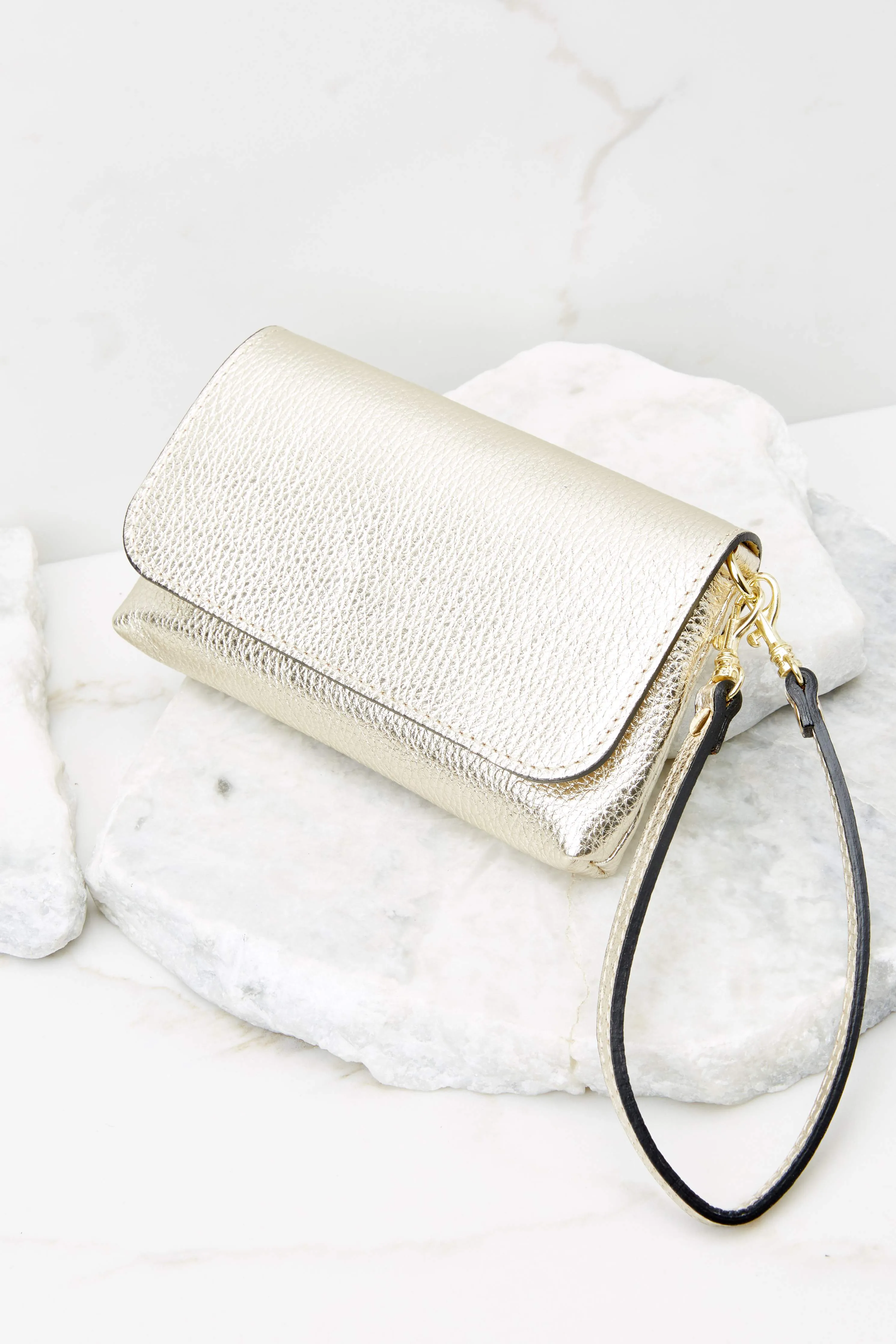 Little Lady Gold Leather Bag