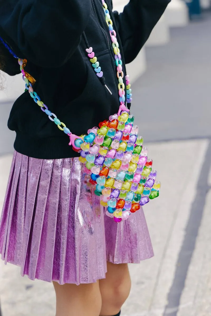 LOL Beaded Candy Hearts Purse