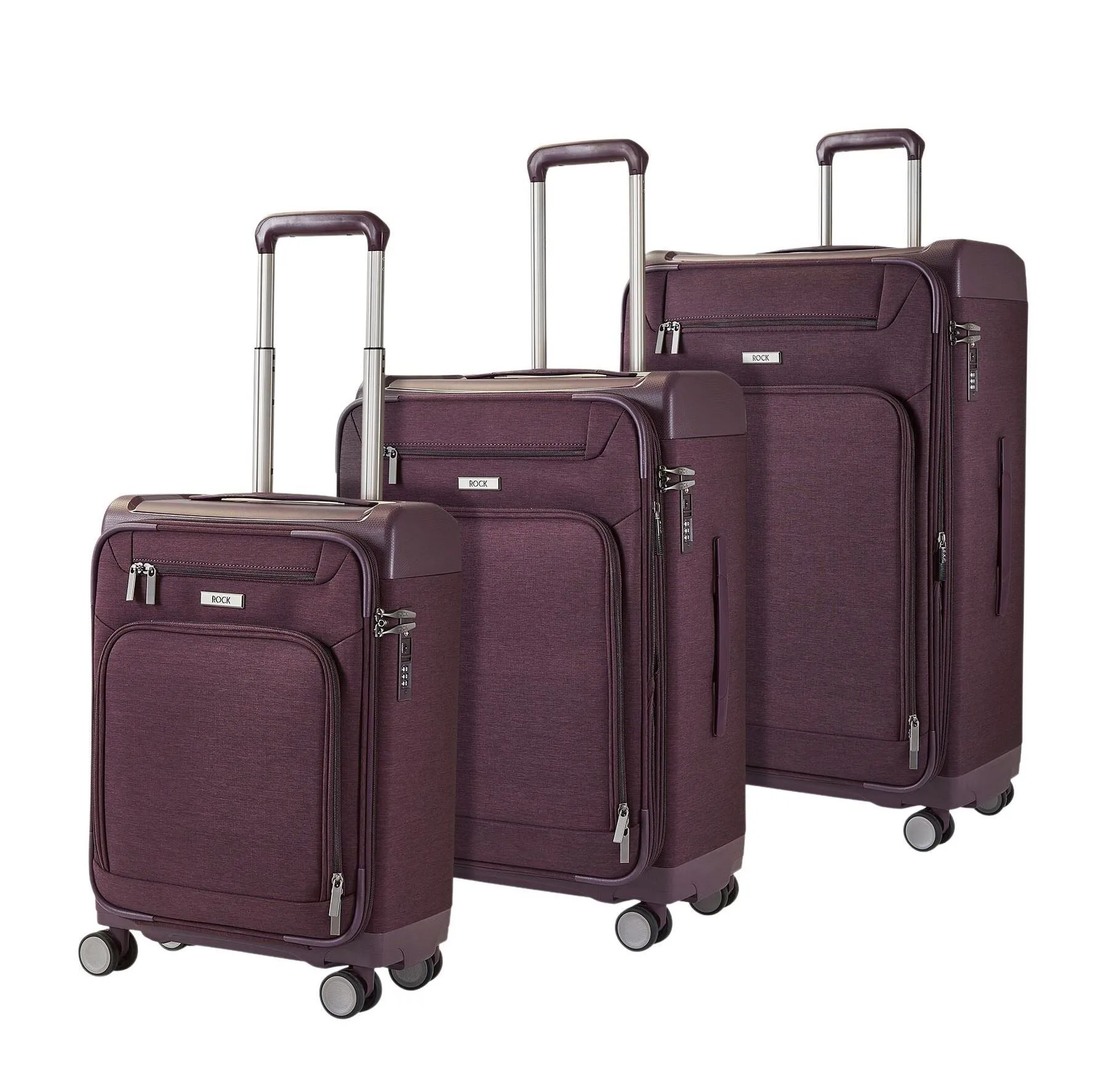 Luggage Suitcase Travel Bag Carry On Hand Cabin Check in Lightweight Expandable 4 Spinner Wheels Trolley Set | Parker