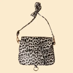 Madeline Leopard Crossbody in Grey