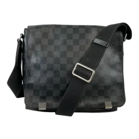 Men's District Damier Messenger Bag Black