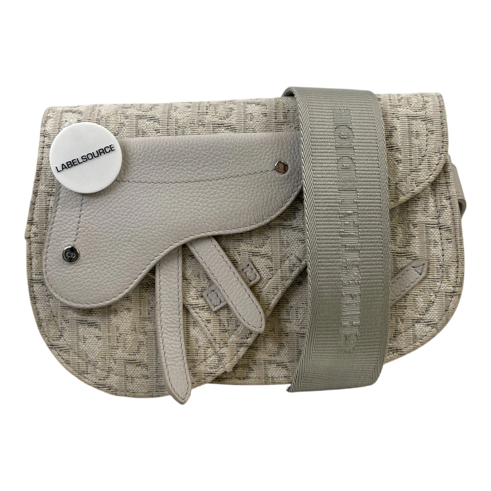 Men's Saddle Oblique Messenger Bag Grey