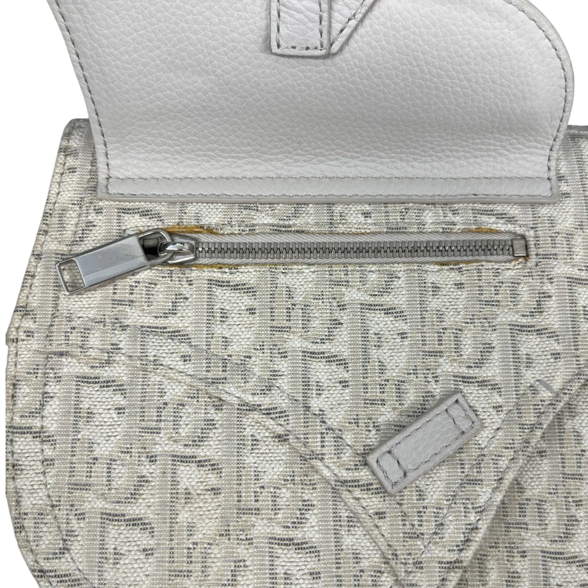 Men's Saddle Oblique Messenger Bag Grey