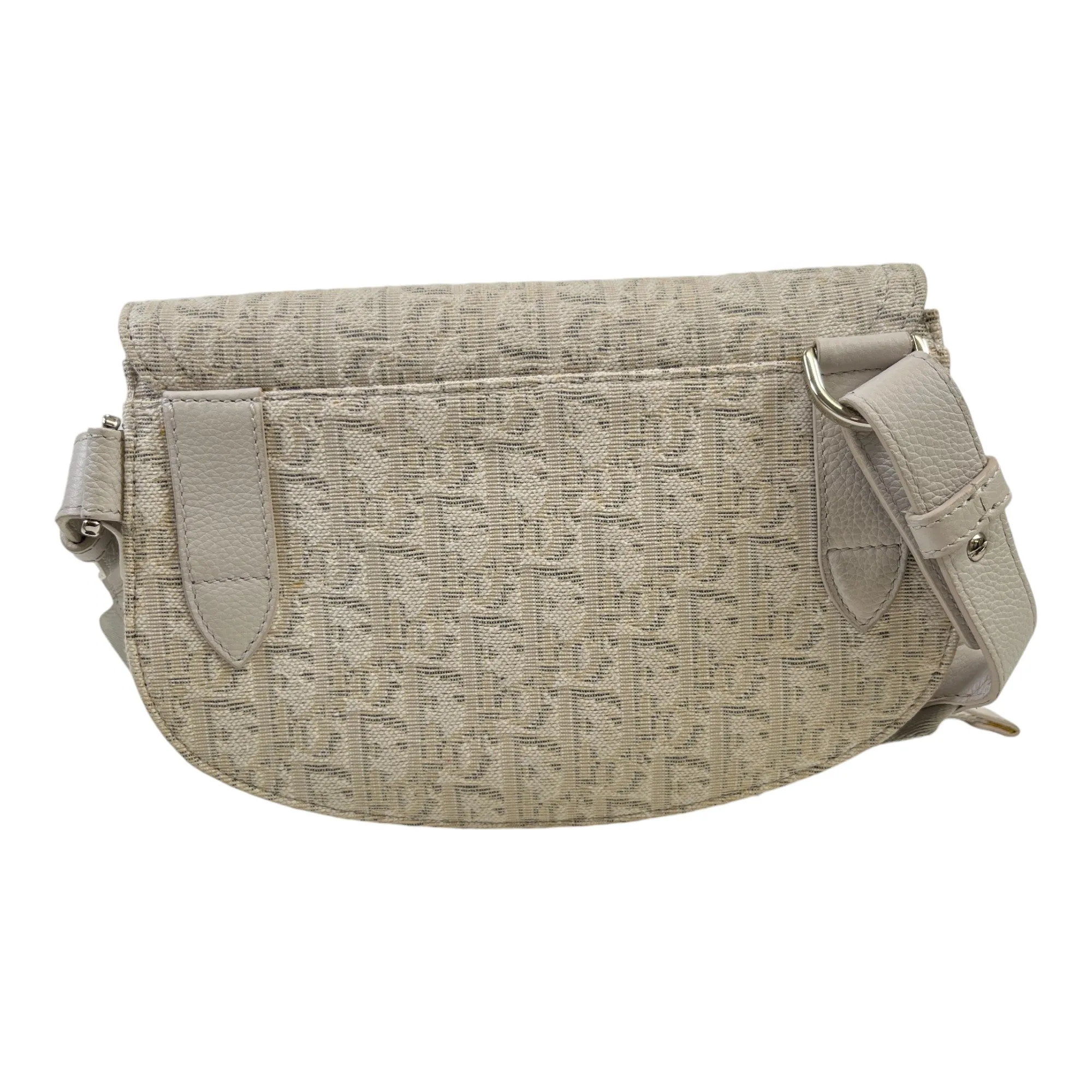 Men's Saddle Oblique Messenger Bag Grey