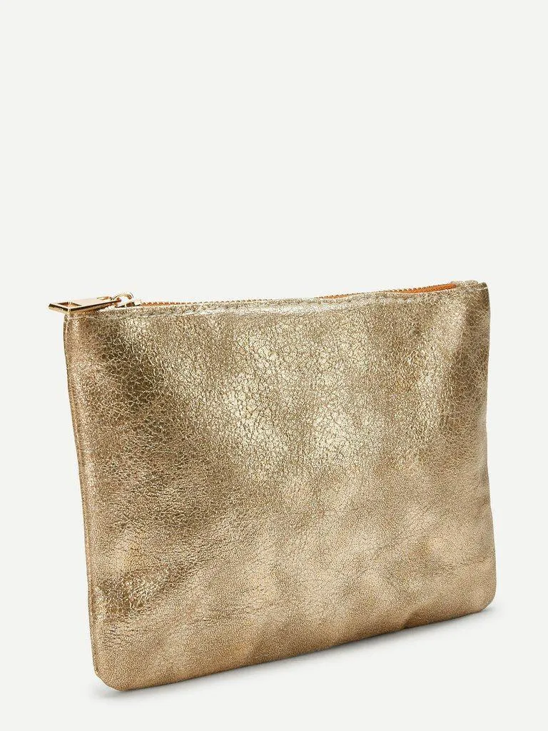 Metallic Makeup Bag