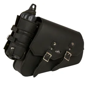 Milwaukee Leather MP8600R Black Right Side 'Conceal and Carry' PVC Swing Arm Bag with Bottle Holder