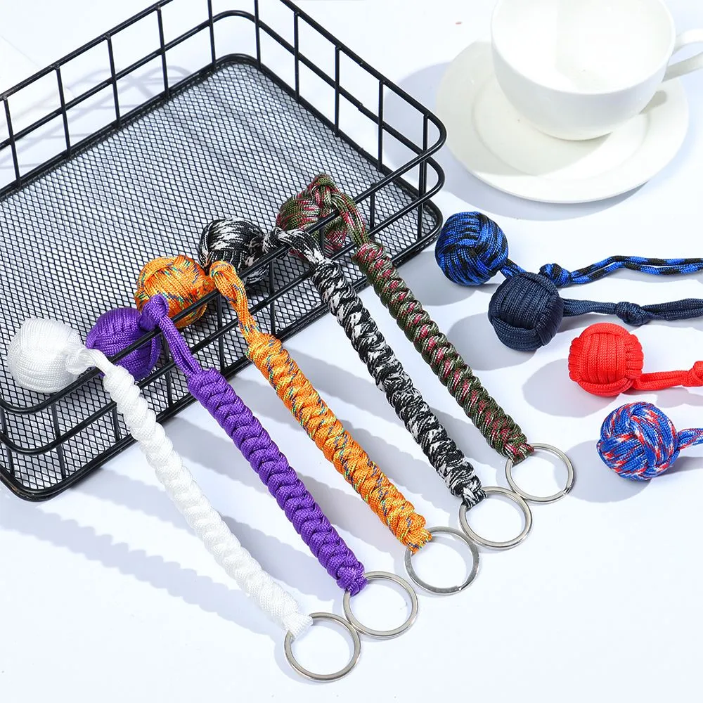 Monkey Fist Paracord Ball Self Defense Keychain