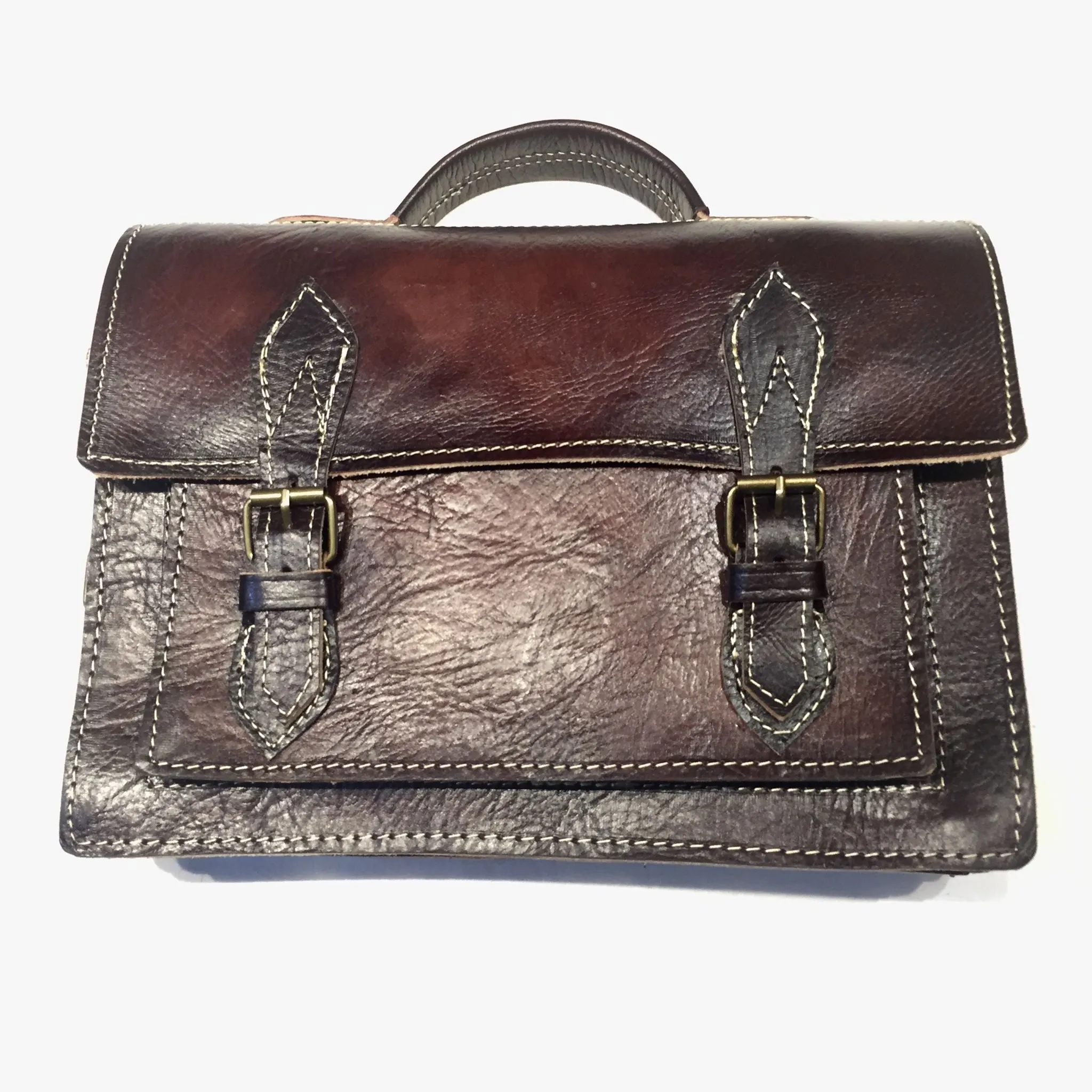 Moroccan Tuscan Aged Lambskin Messenger Bag