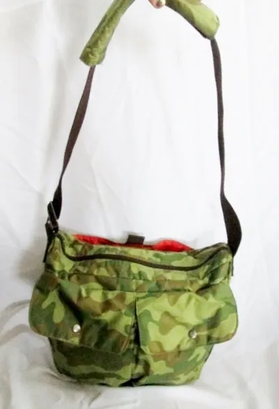 MOSSIMO DENIM SUPPLY Tactical Messenger Crossbody Biker Bag CAMO Man Purse