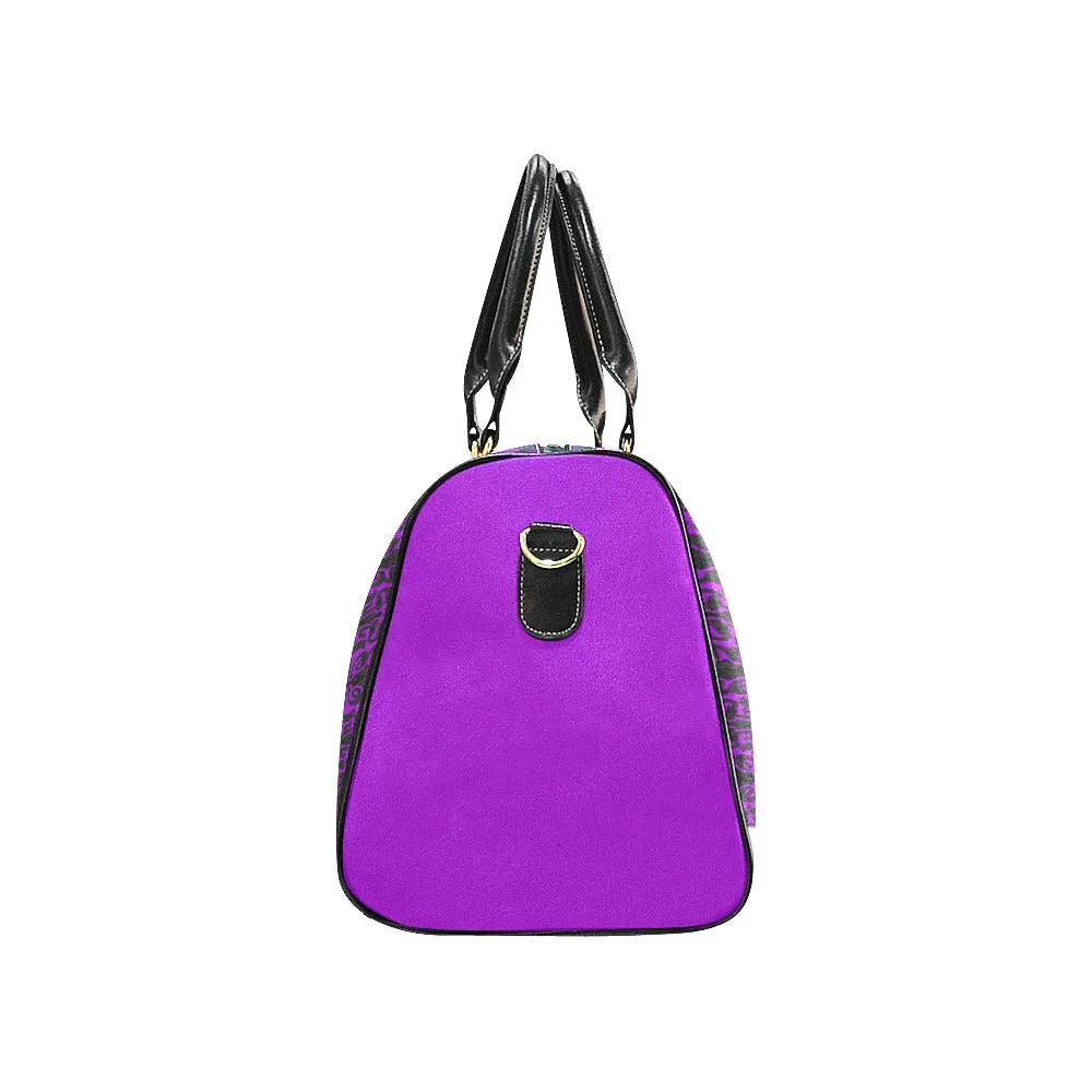 MOTHER HUSTLER LARGE TRAVEL DUFFLE PURPLE