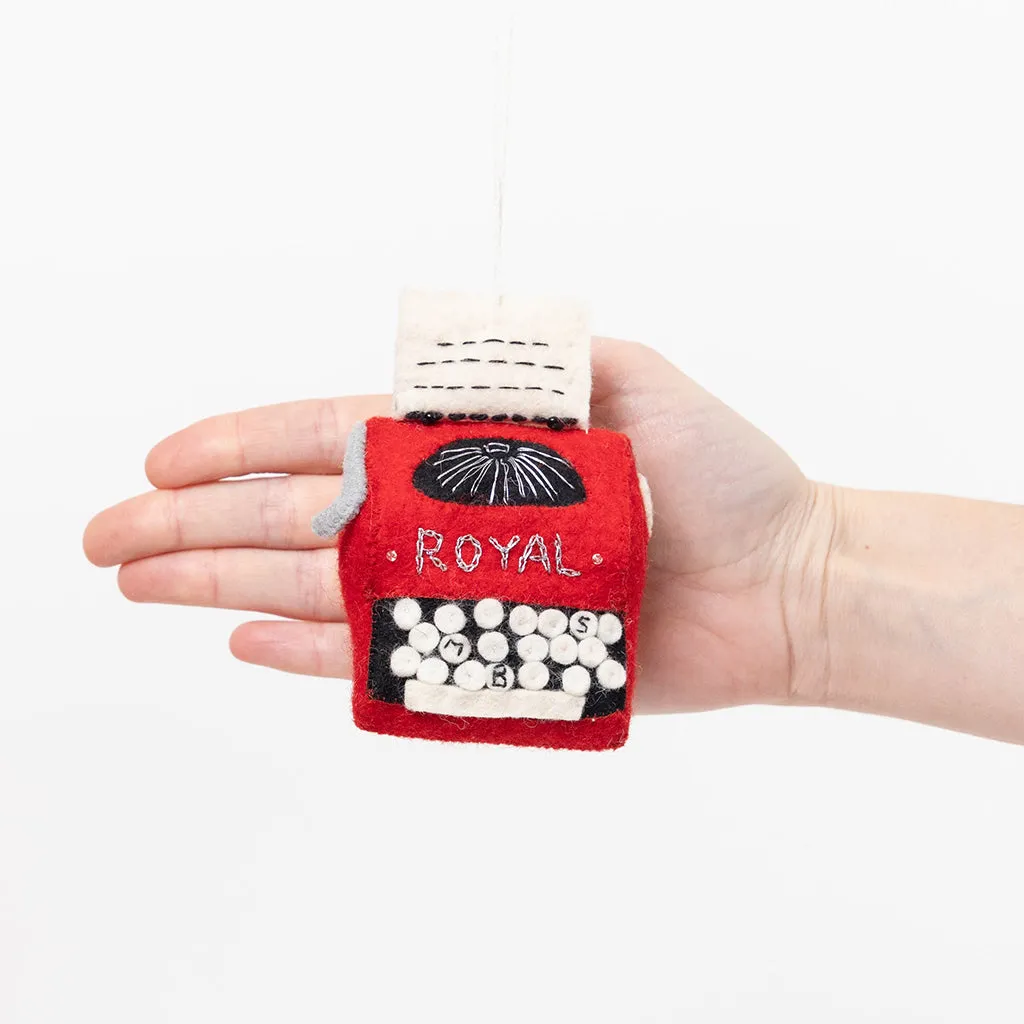 Mr. Boddington's Royal Red Typewriter Ornament