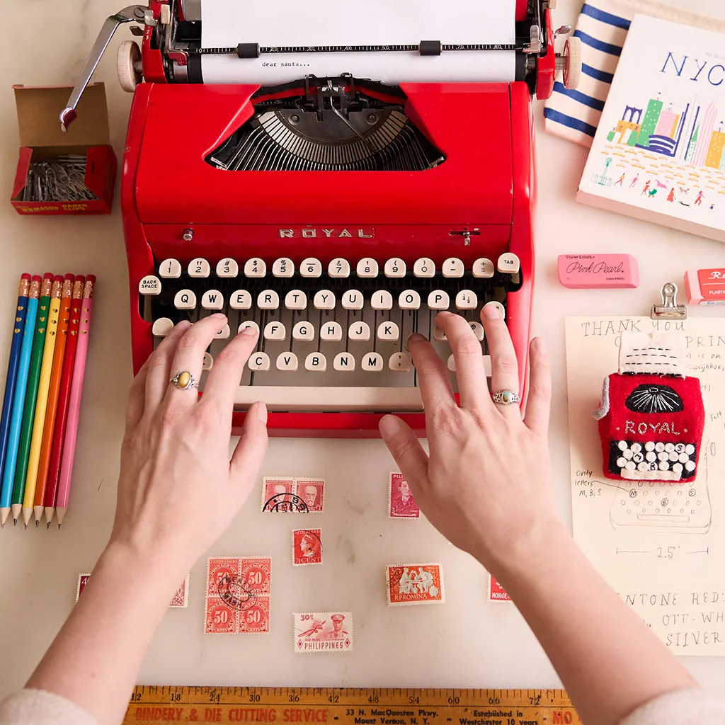 Mr. Boddington's Royal Red Typewriter Ornament