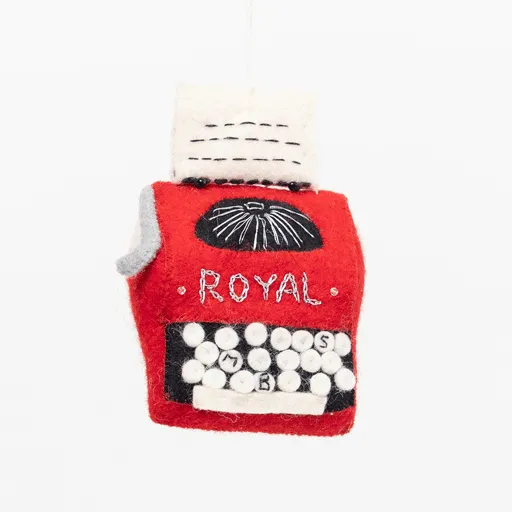 Mr. Boddington's Royal Red Typewriter Ornament