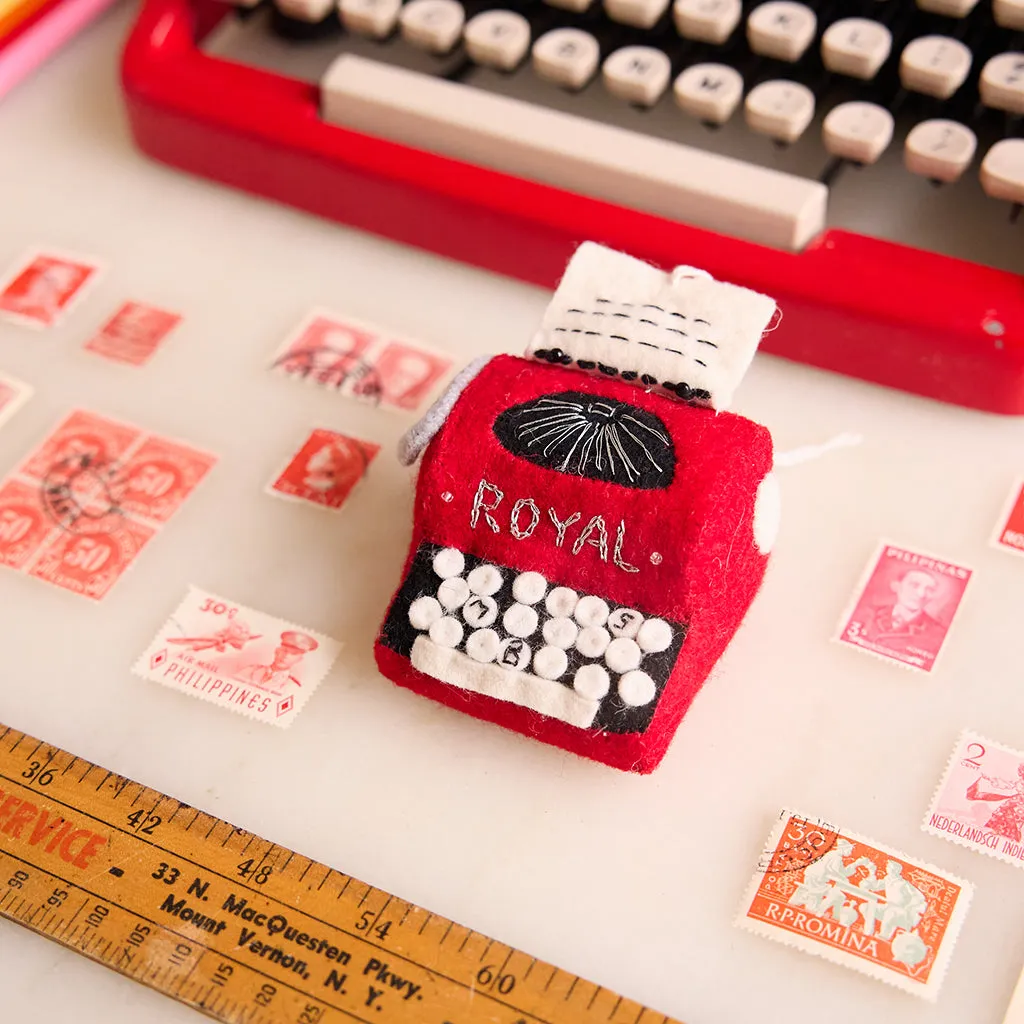 Mr. Boddington's Royal Red Typewriter Ornament