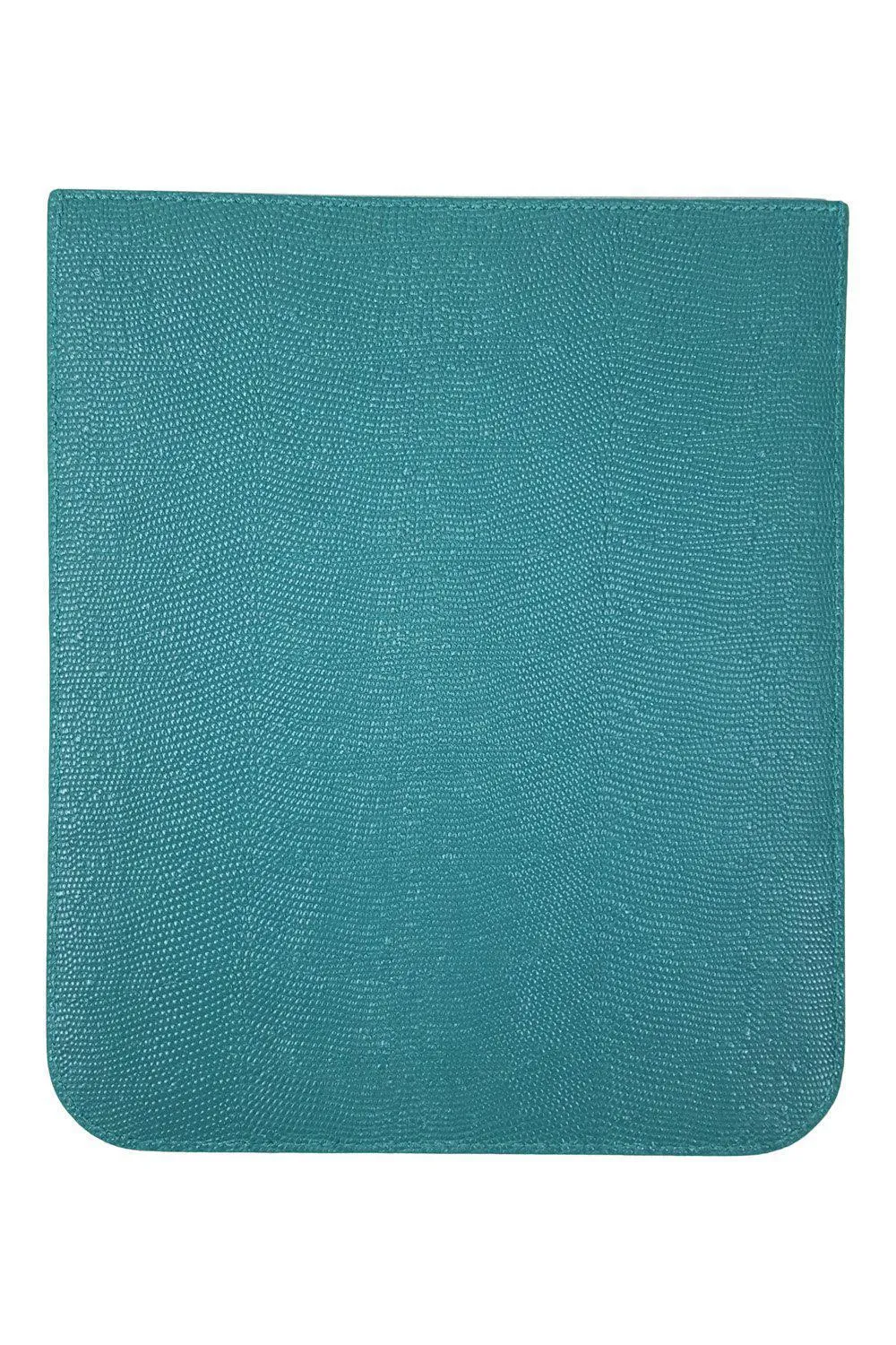 MULBERRY Emerald Green Simple iPad Sleeve Lizard Print (10" x 8.5")