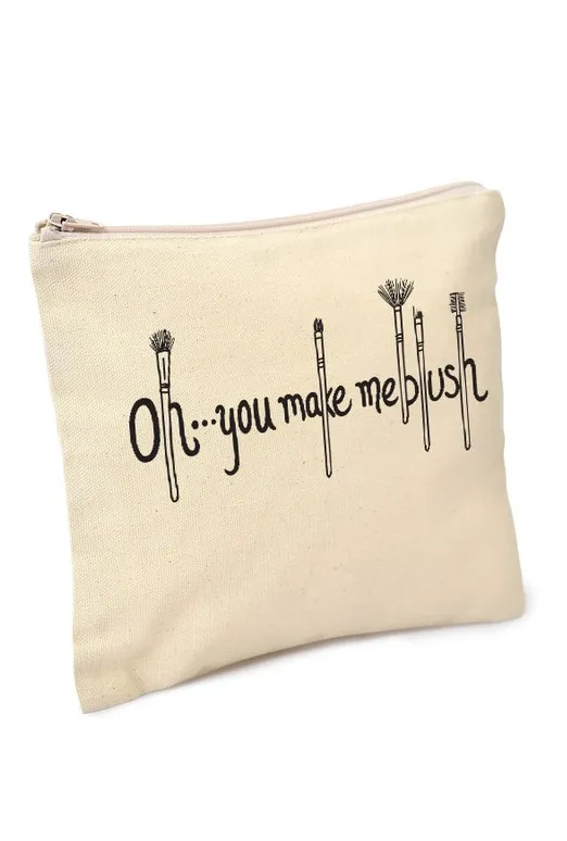 Natural "Oh... you make me blush" Makeup Bag