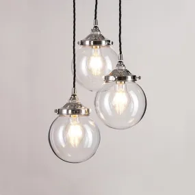 Old School Electric Blown glass cluster - clear