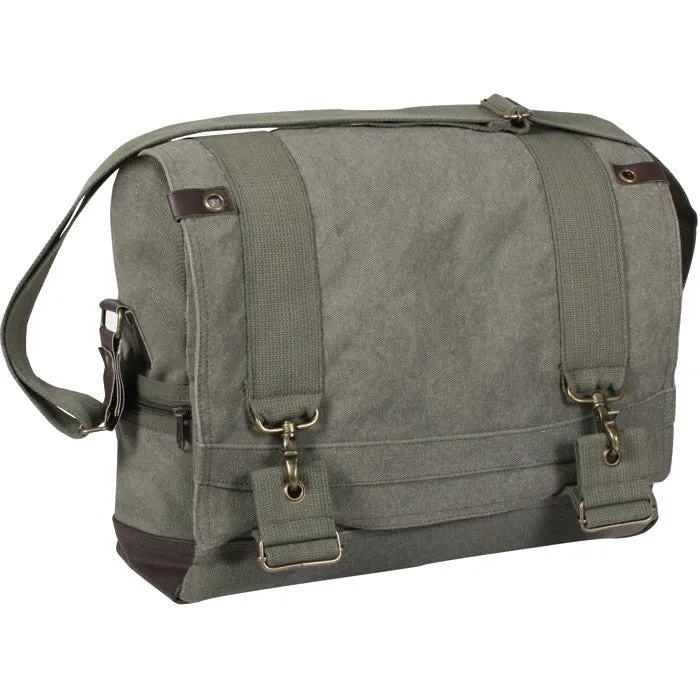 Olive Drab - Military Vintage B-15 Pilot Messenger Bag