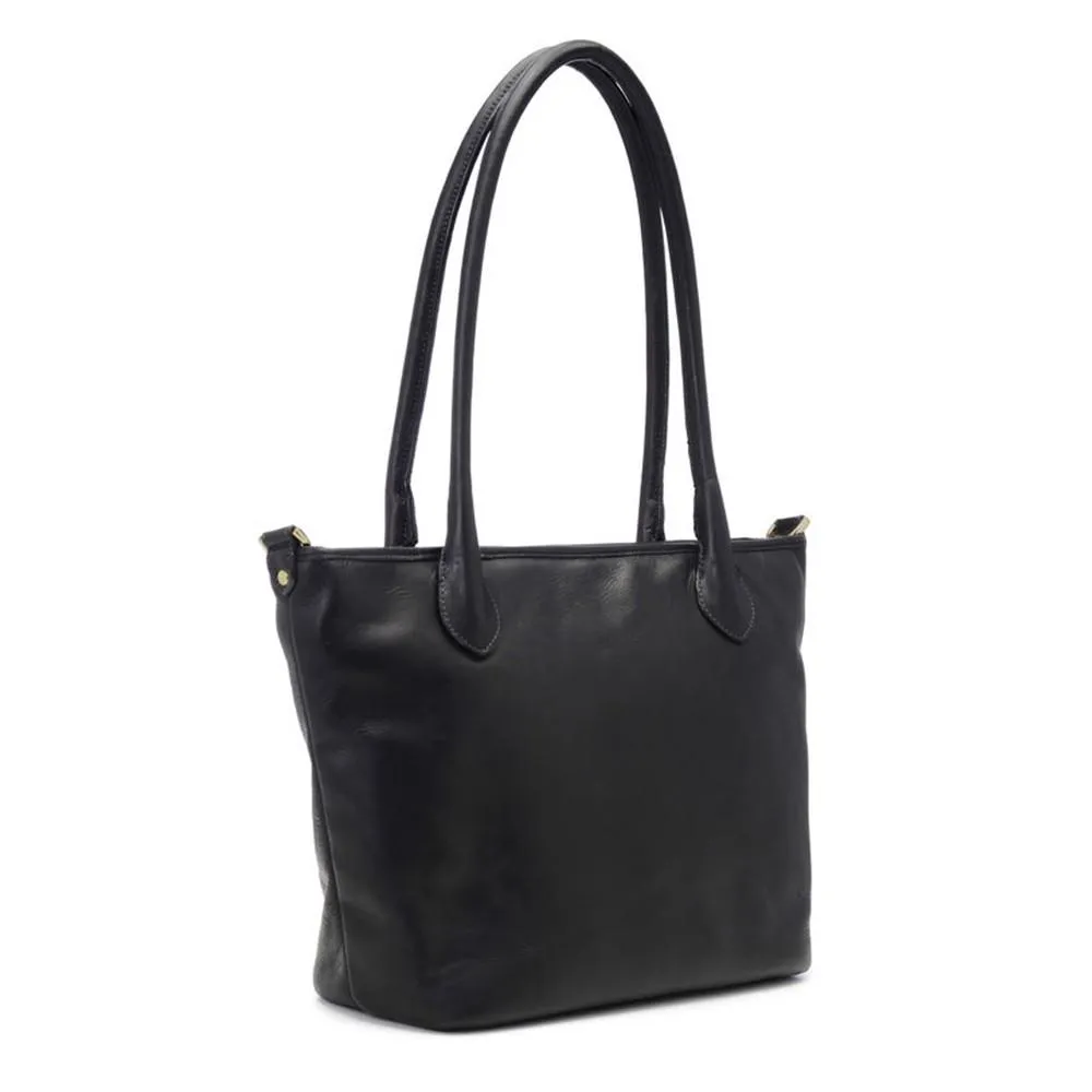 ONA Leather Capri Camera Tote Bag - Black Italian-tanned leather. (ONA009LBL)