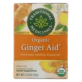 Organic Ginger Aid Tea 16 Bags By Traditional Medicinals