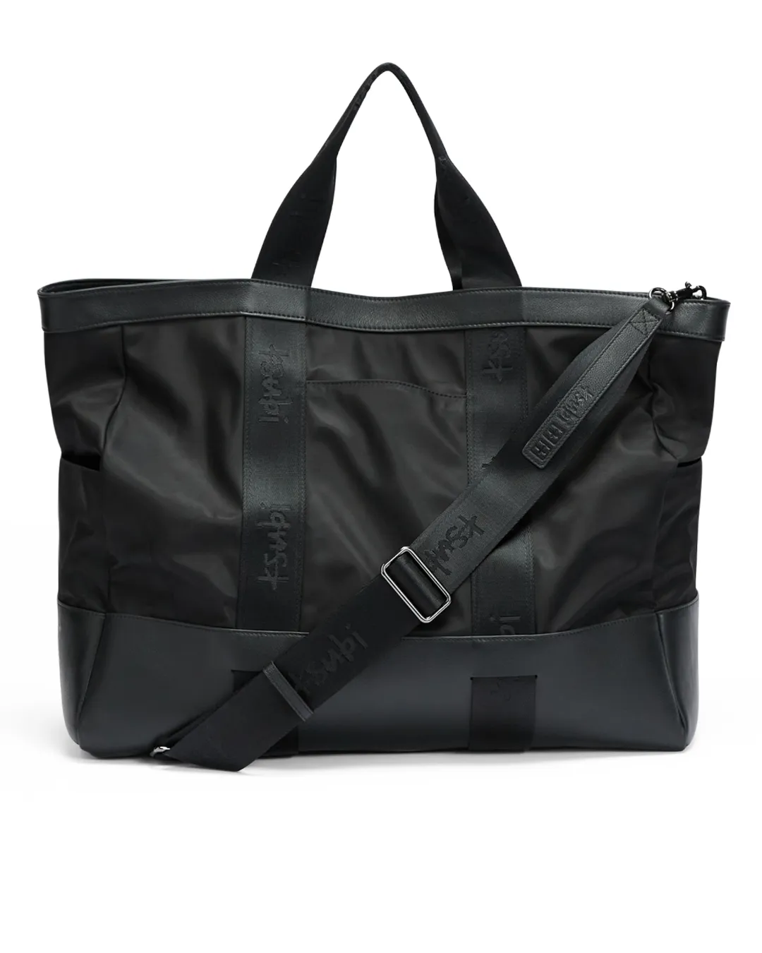 OVERNIGHT BAG NYLON LEATHER