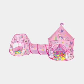 Pink Mermaid Castle Pop-Up Tent & Tunnel for Kids