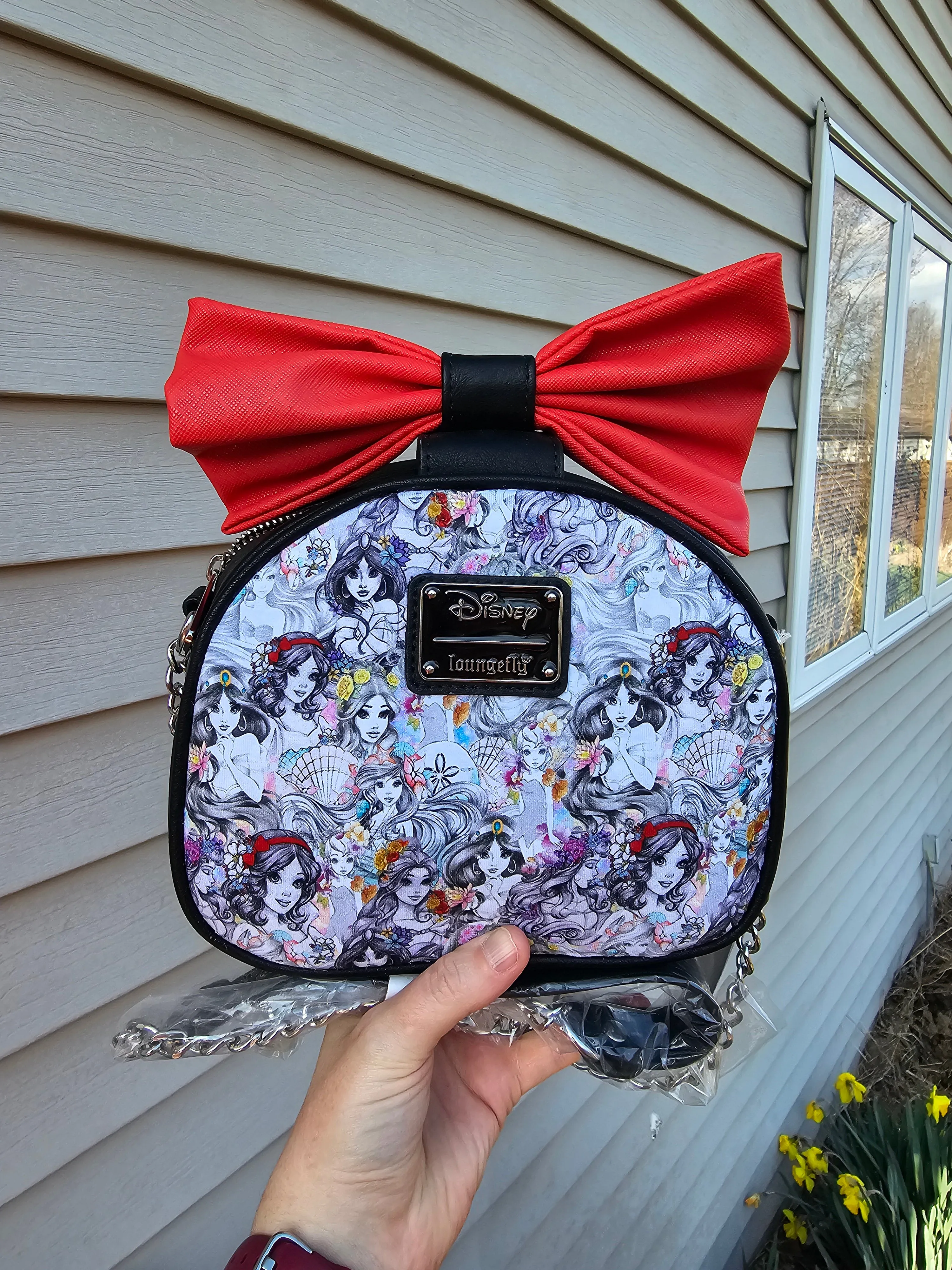 Princess sketch crossbody bag