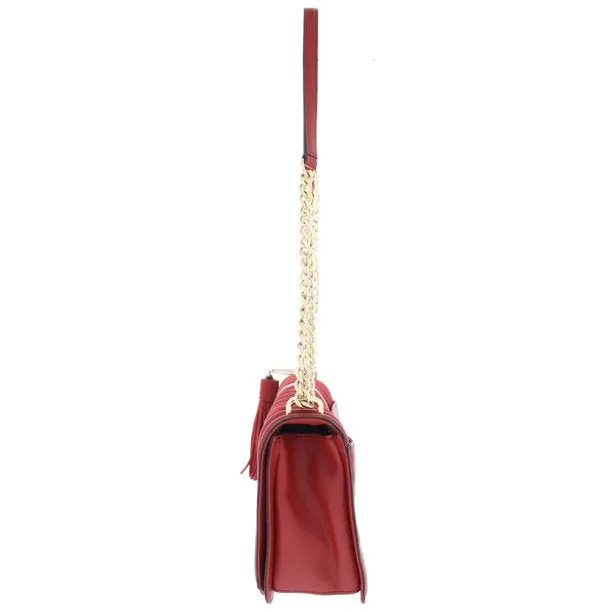 Rebecca Minkoff Women's Love Crossbody with Tassel Deep Red Crossbody Bag