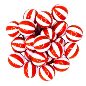 RED/WHITE BEACH BALL 20mm - 11174