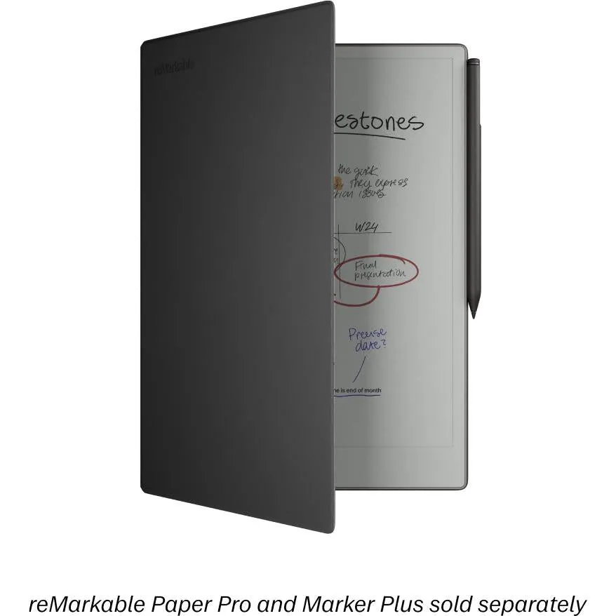 reMarkable BookFolio Pro Leather for Remarkable Paper Pro (Black)