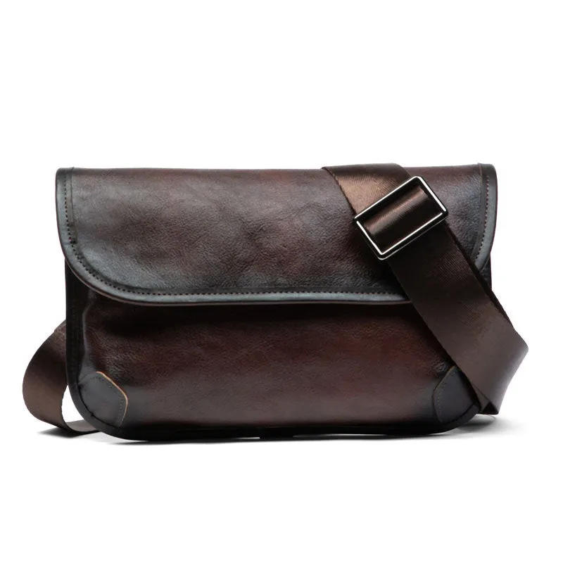 Retro Handmade Leather Crossbody Bag