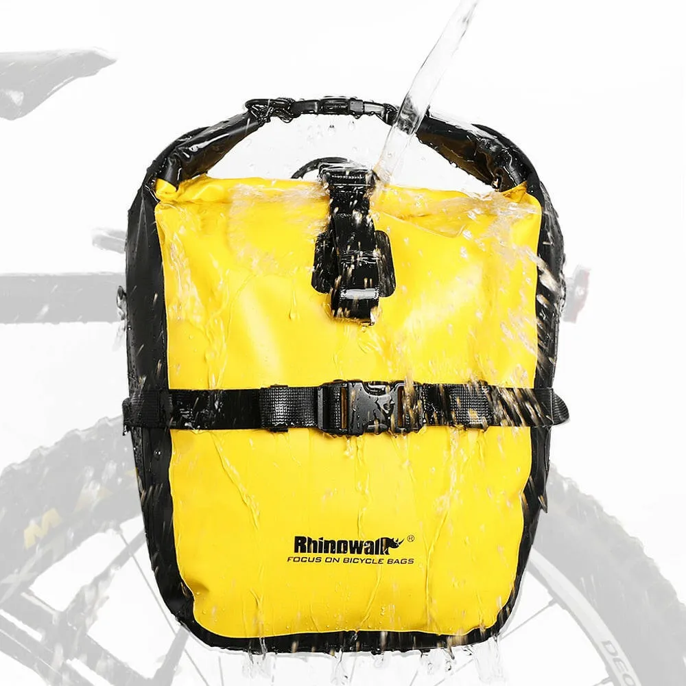 Rhinowalk 20L Bicycle Pannier Bag Bike Waterproof Portable Bike Bag Big storage Trunk Pack Cycling Travel Cycling 1pc