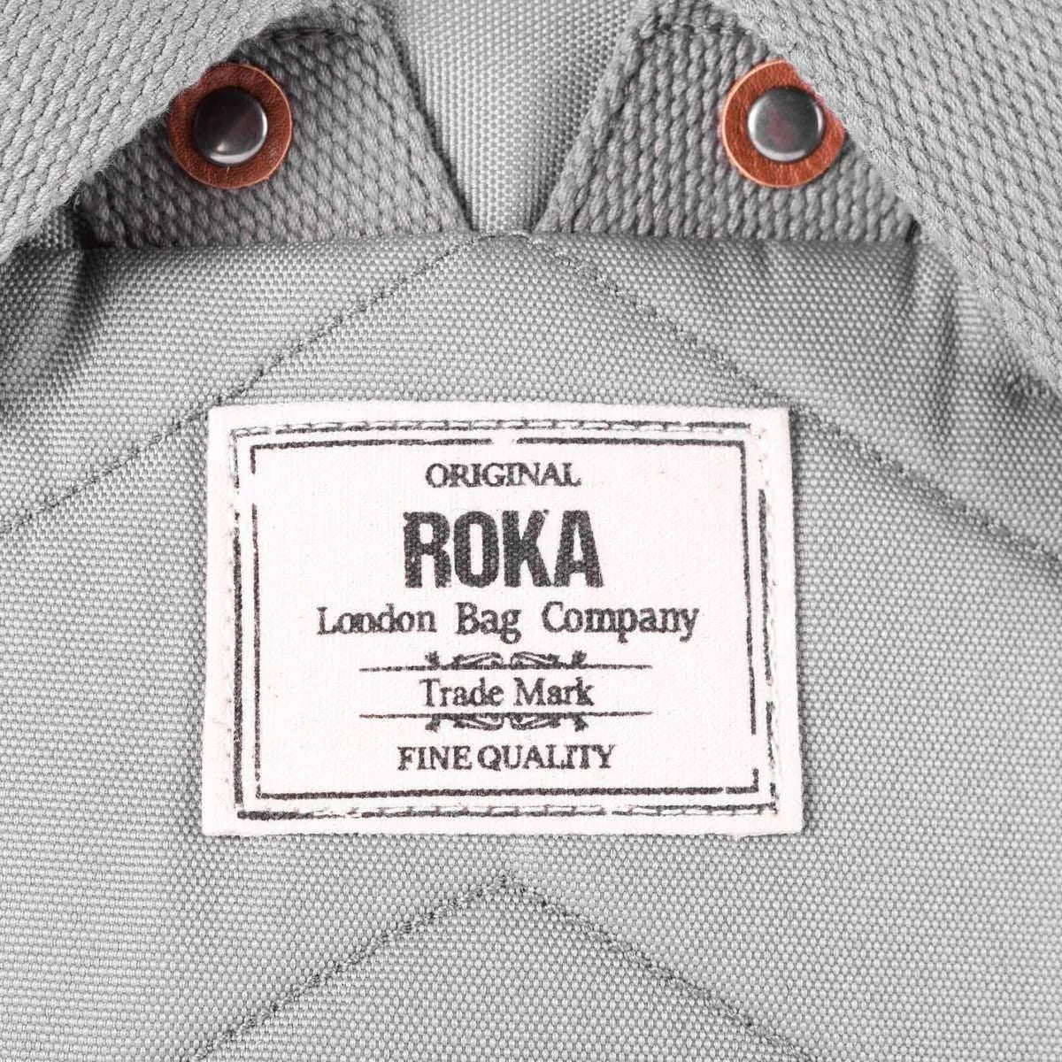 Roka Finchley A Small Sustainable Canvas Backpack - Stormy Grey