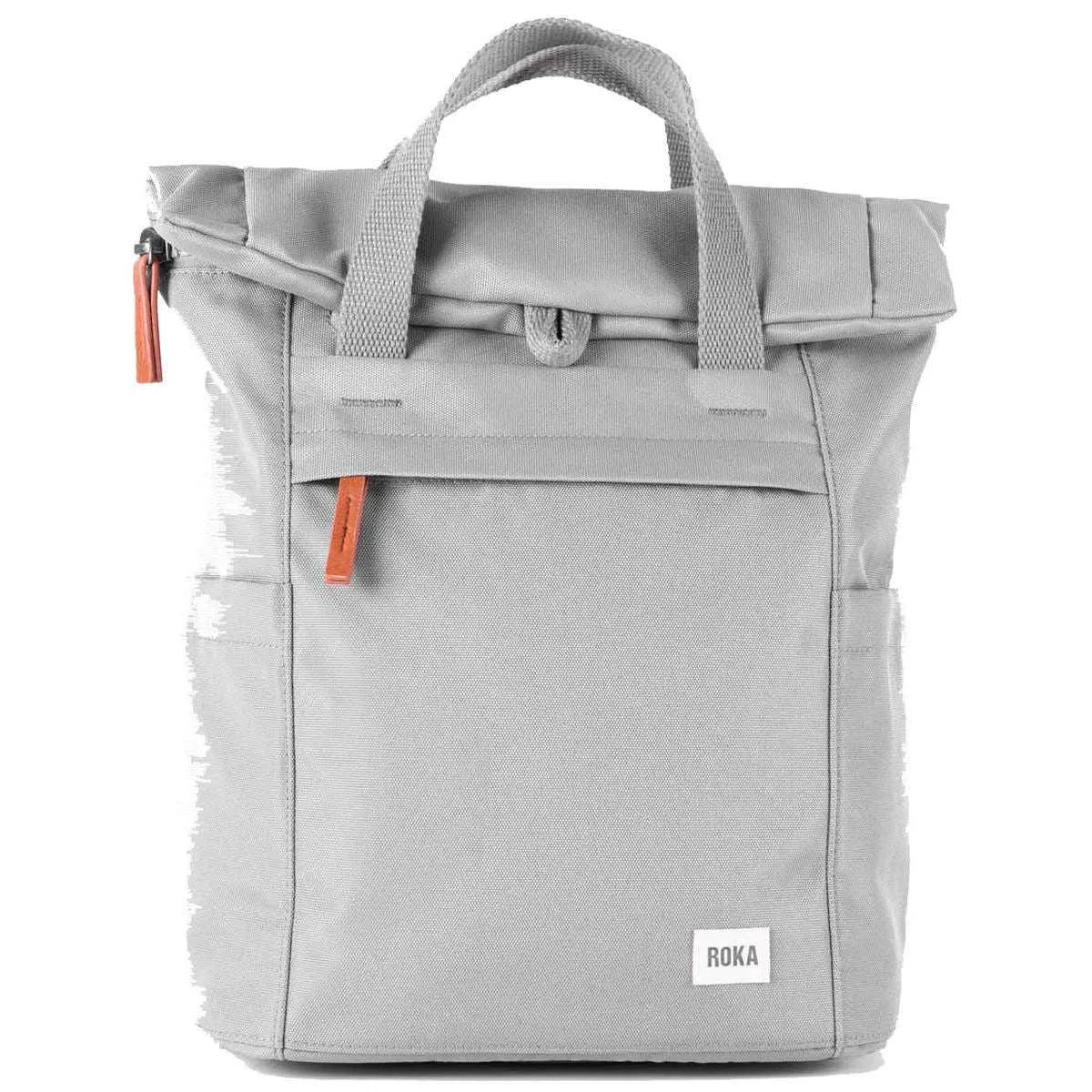 Roka Finchley A Small Sustainable Canvas Backpack - Stormy Grey